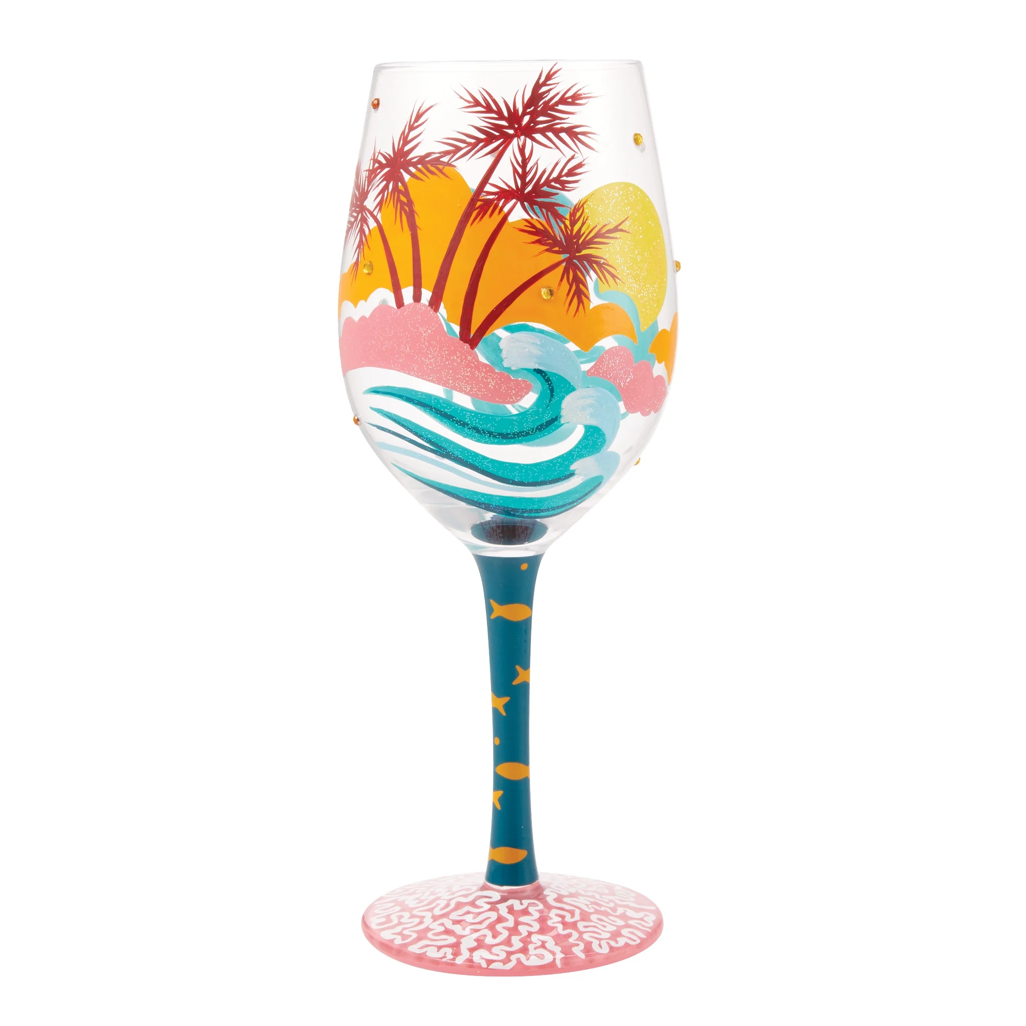 Lolita Tropcial Getaway Wine Glass