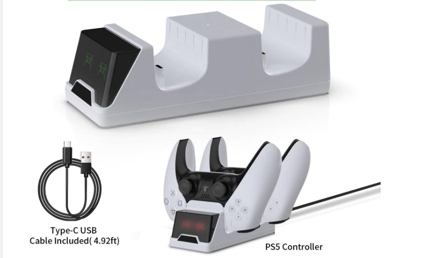 PlayStation 5 Slim Upgraded 2TB Disc Edition God of War Bundle - White, Slim PS5 2TB PCIe SSD Gaming Console with C-Gamers Dual-Controller Charger [video game]