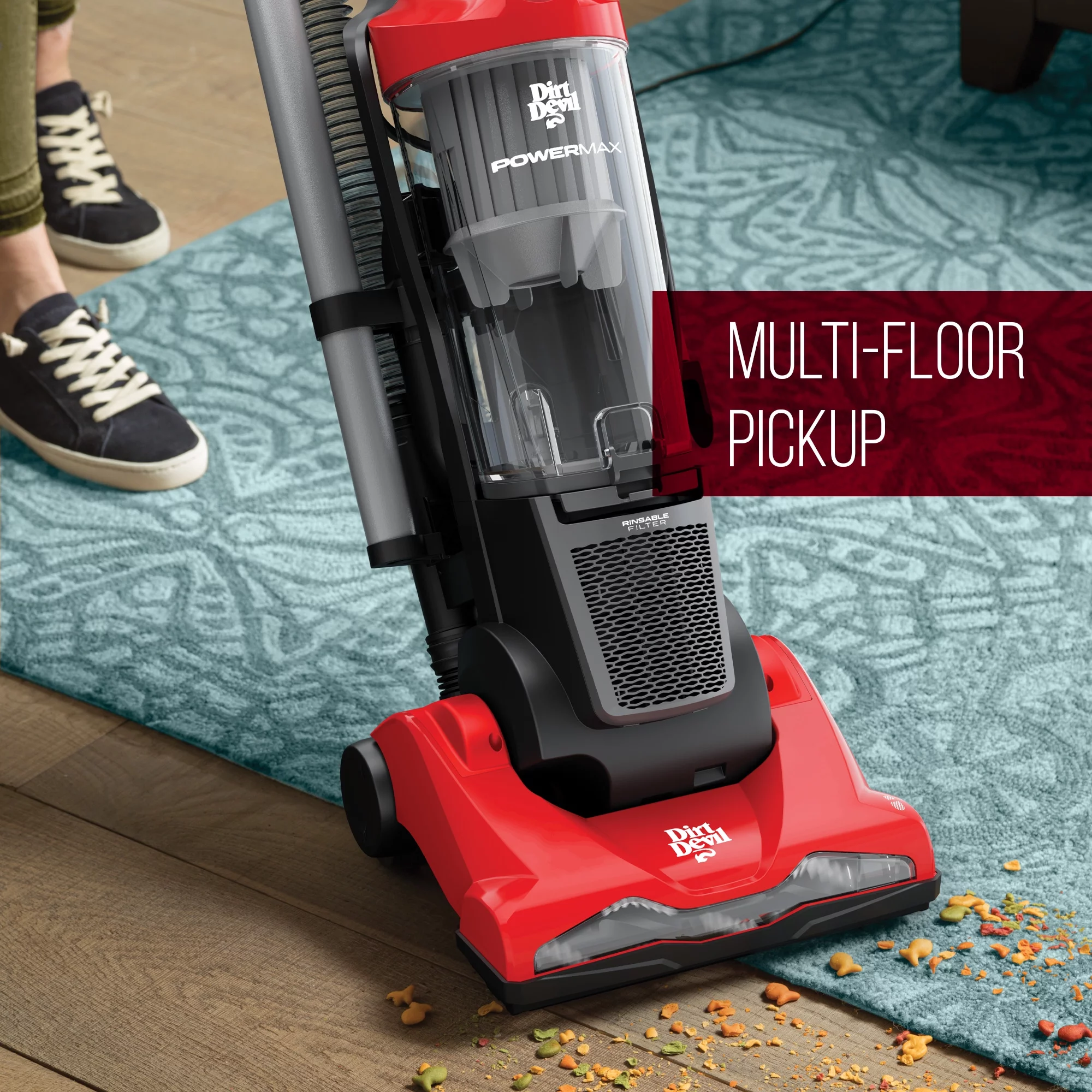 Dirt Devil PowerMax Bagless Upright Vacuum Cleaner Machine, UD70111V, New