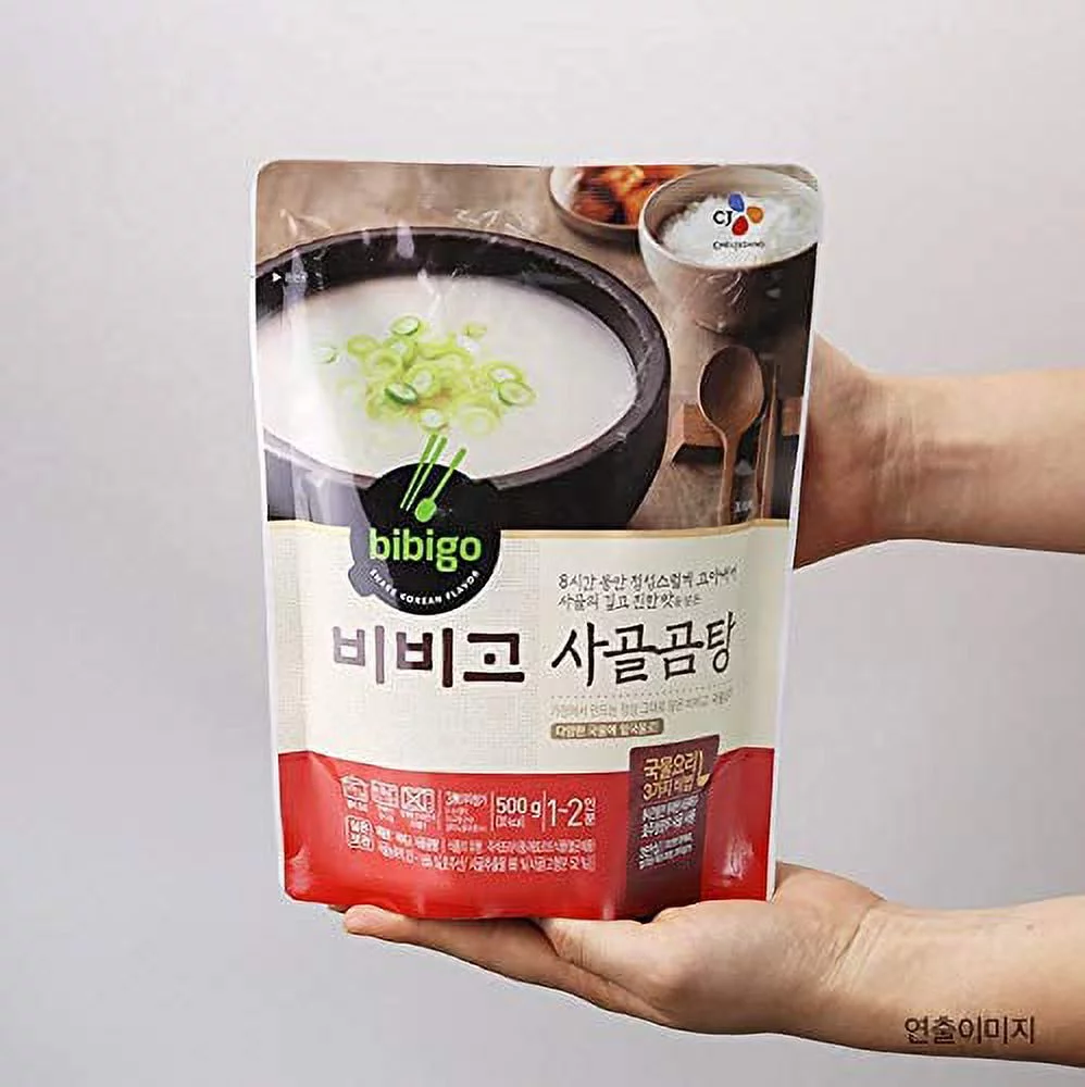 [ 6 Packs ] CJ Bibigo Korean Sagol Gomtang Beef Bone Flavored Soup 사골곰탕 500g