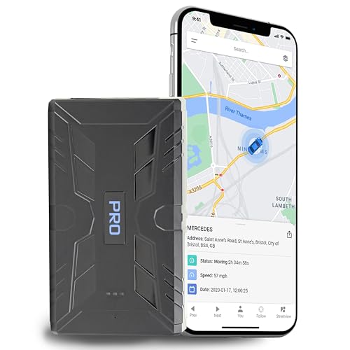 104 PRO 4G Magnetic GPS Tracker - Pay As You Go Portable Vehicle, Car, Truck, Van, Asset, Trailer Tracking Device with up to 90 days Stand by Time Car Tracker Devices (104 Pro 4G - 10,000 mAh)