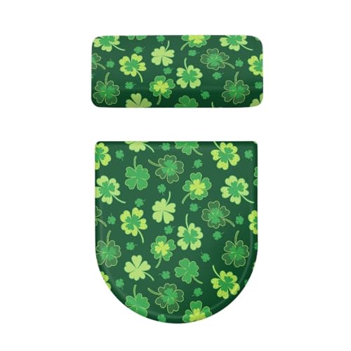 Christmas Bow Bell Toilet Tank Lid Cover and Toilet Seat Lid Cover 2 Pcs Set Toilets Covers with Elastic Cloth Fits Most Toilets Tanks & Lids