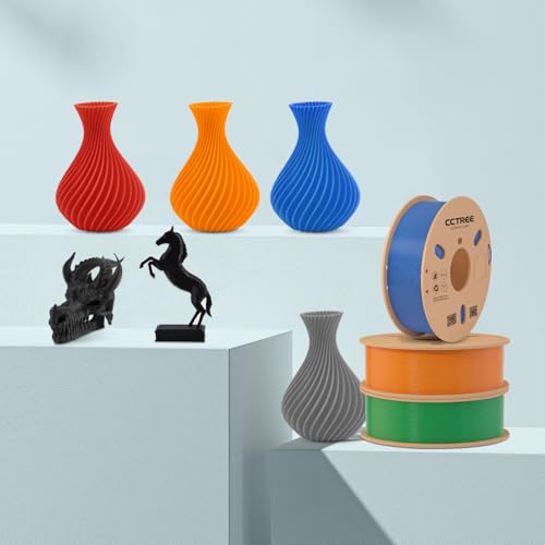 3D Printer Filament, PLA 3D Printing Filament 1.75mm, Dimensional Accuracy +/- 0.02mm, 1kg Spool(2.2lbs) Fits Most FDM 3D Printers, Green