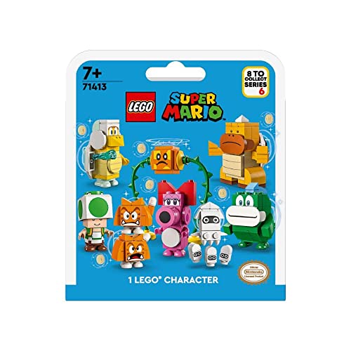 LEGO 71413 Super Mario Characters Pack - Series 6, Collectable Mystery Toy Figures for Children, Can be Combined with The Starter Pack for More Game Options (1 Style - Random Unit)