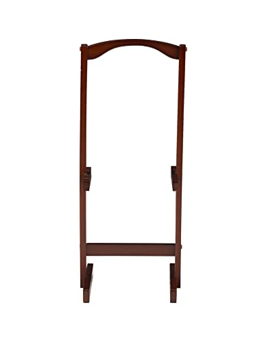 Linon Nikki Brown Faux Marble Tray Table Set