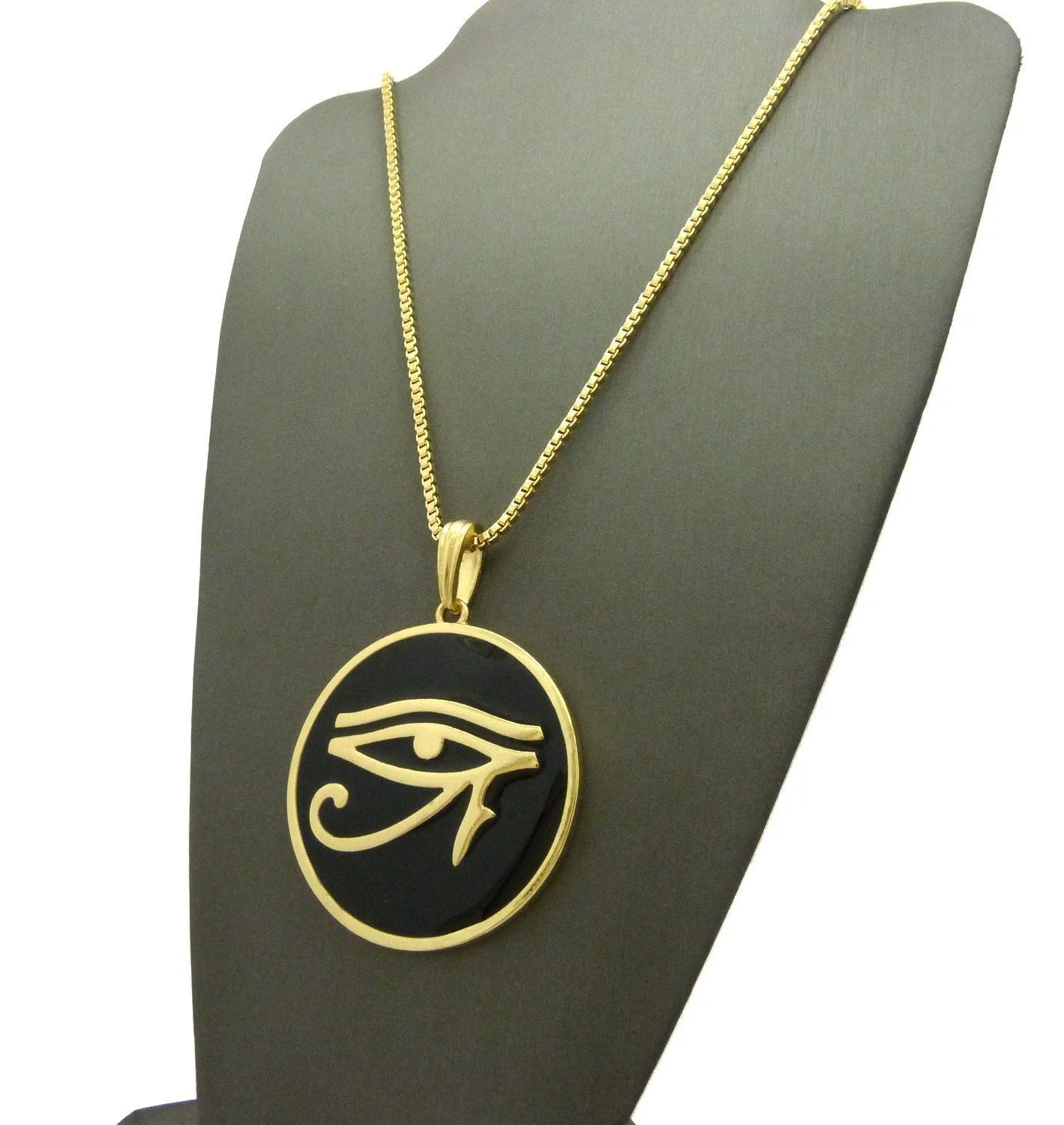 Egyptian Eye of Horus Round Pendant 24