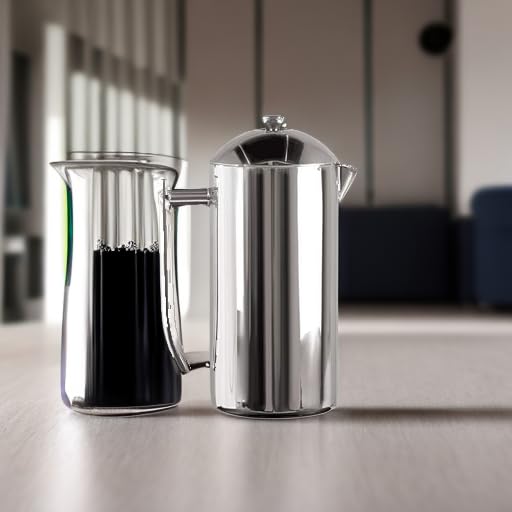 Frieling Double-Walled Stainless-Steel French Press Coffee Maker in Frustration Free Packaging, Polished, 17 Ounces