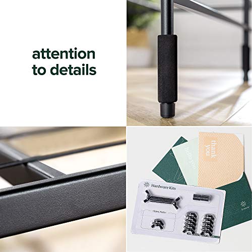 ZINUS Rumi 14in Full Metal Bed Frame, Quick Assembly SmartBase® Mattress Foundation, Heavy Duty Sturdy Steel with No Box Spring Needed, Eco-Friendly Packaging, Black