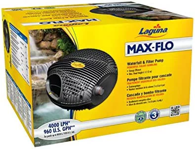 Laguna Max-Flo 1350 Electronic Waterfall and Filter Pump for Ponds Up to 2700-Gallon