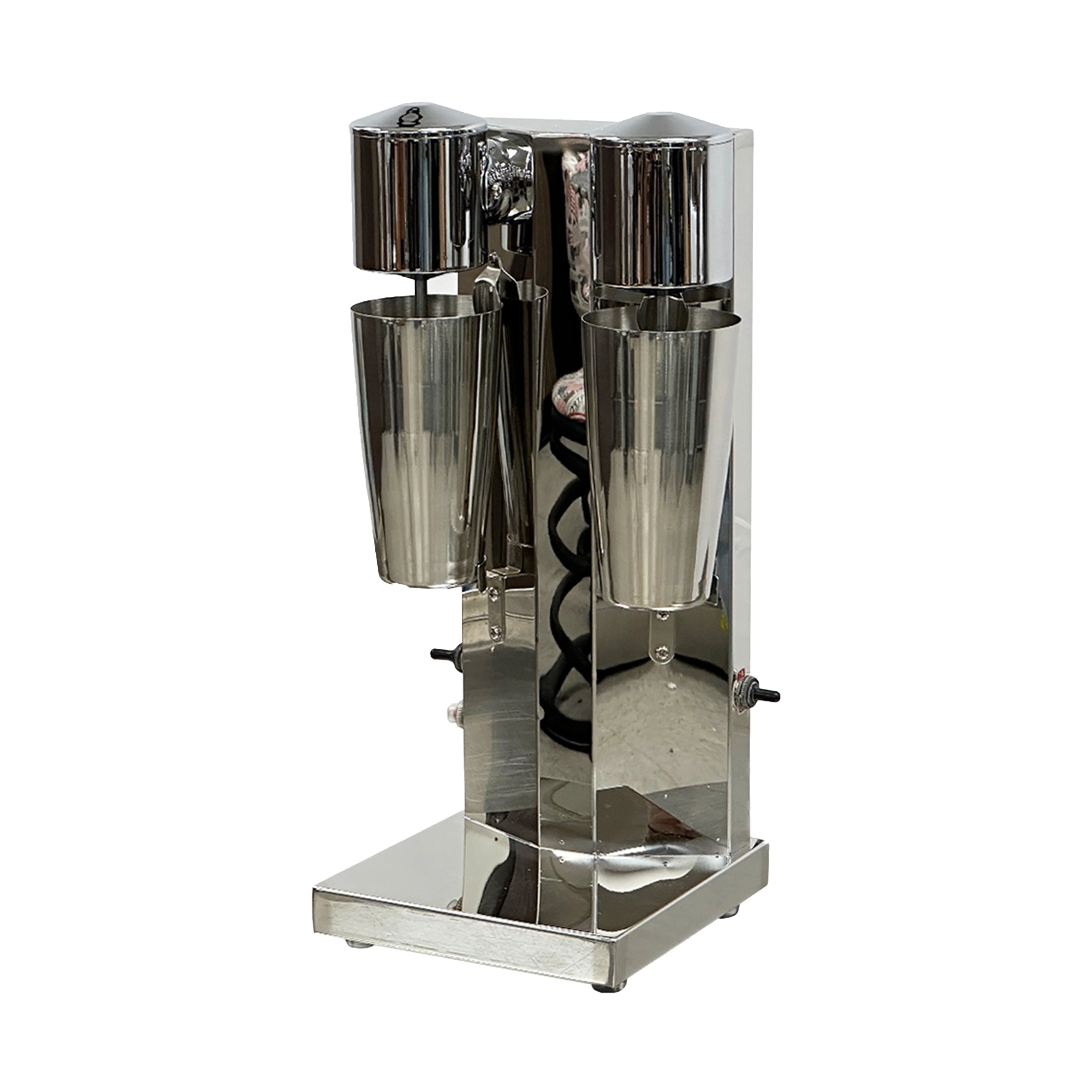 110V Commercial Stainless Steel Milk Shake Machine Double Head Drink Mixer