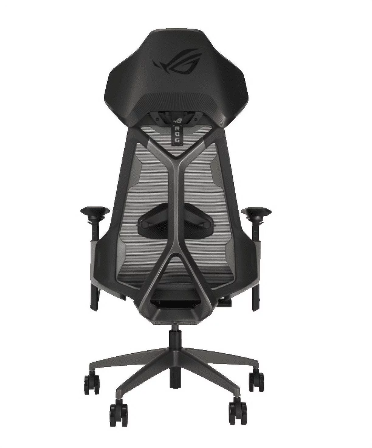 ASUS ROG Destrier Ergo Gaming Chair, Futuristic Cyborg Aesthetic, Versatile Seat Adjustments, Mobile Gaming Arm Support Mode, Acoustic Panel