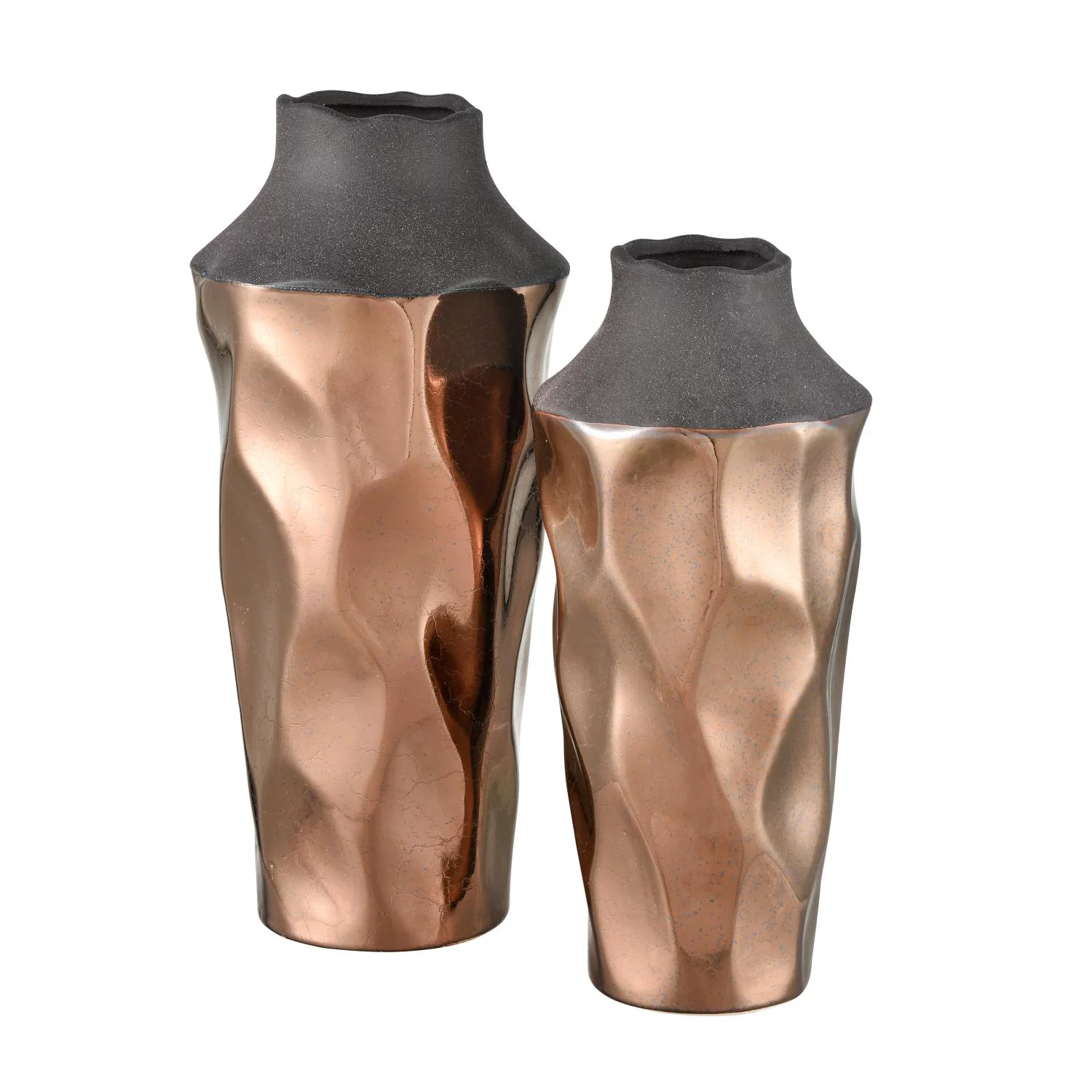 Elk Home - Lewis - 14.5 Inch Large Vase   Gold/Black Finish - Elk Home