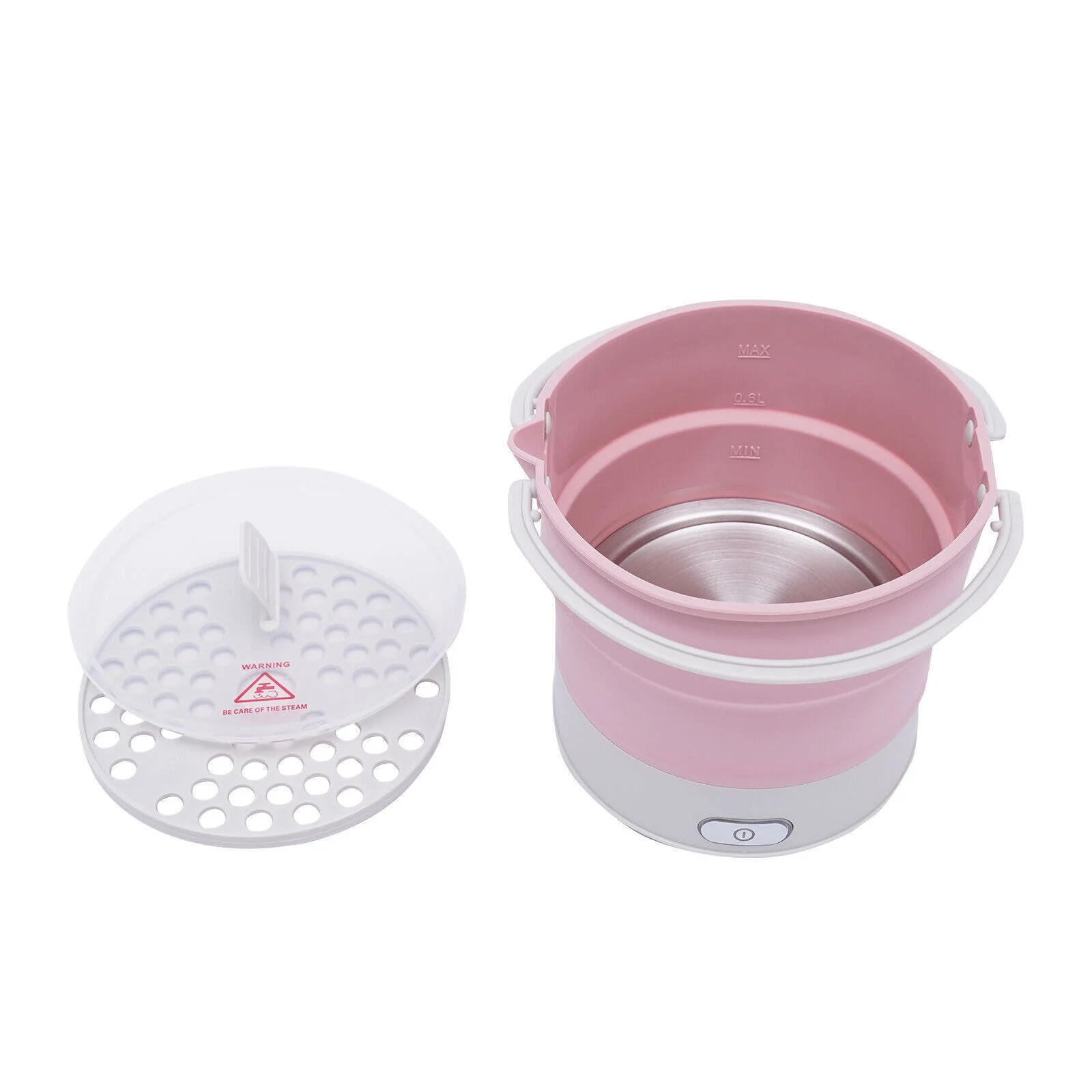 Electric Cooker Mini Collapsible Heating Pot Collapsible Heating Pot Electric Boiling Pot Steamer
