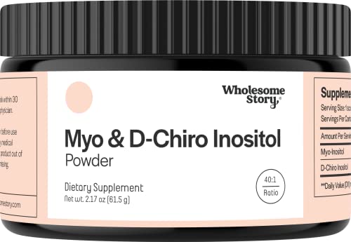Inositol Supplement Powder | Myo-Inositol & D-Chiro Inositol | Hormonal Balance & Healthy Ovarian Function Support | Vitamin B8 | Great Alternative to Inositol Capsules | 40:1 Ratio | 30-Day Supply