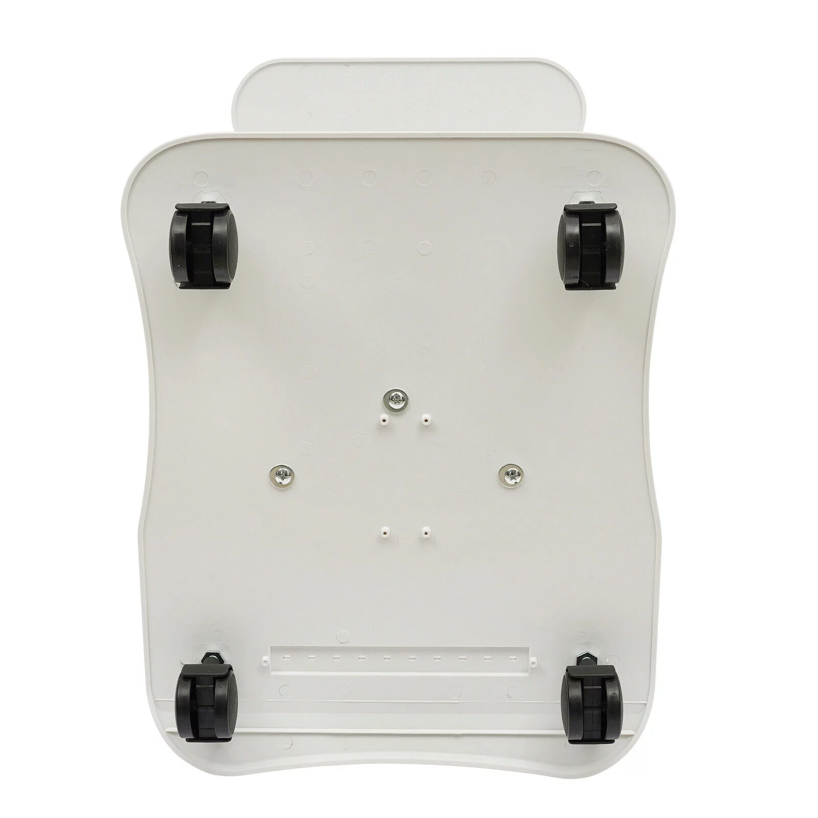 Rolling Trolley Cart Beauty Machine Stand, 4 Wheels Hair Salon Alluminum Alloy White Beauty Cart