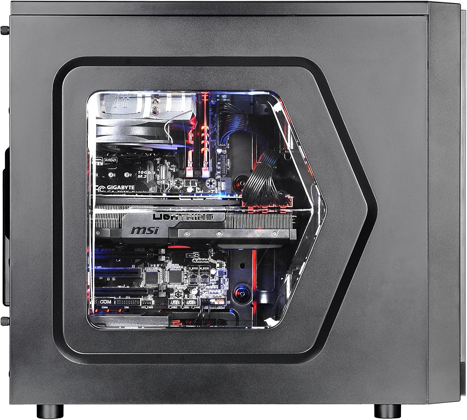 Thermaltake Versa H24 Window SPCC ATX Mid Tower Computer Chassis CA-1C1-00M1WN-00