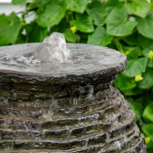 Aquascape Stacked Slate Urn Fountain, 24 inch H (61 cm), 78359