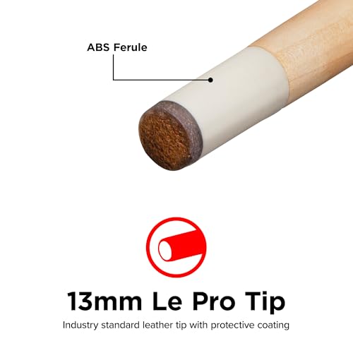 Viper by GLD Products unisex adult Viper Commercial House, 1 Piece Canadian Maple/Billiard Pool Cue, Brown, 48-Inch 18-Ounce US, 1 Count (Pack of 1)