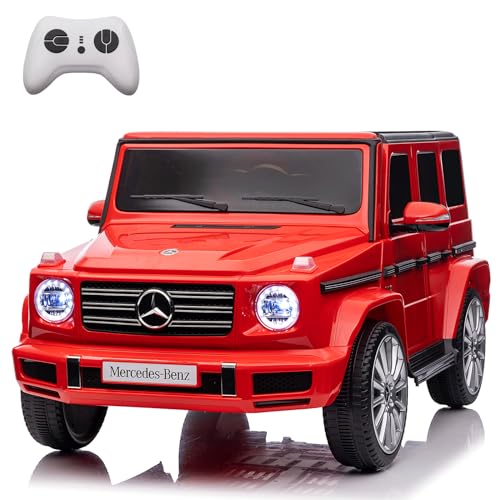 Licensed Mercedes-Benz G500, 24V Dual 200W Motors Kids Ride on Car, 3 Speeds, Electric Car for Kids W/Remote Control, Power Display, MP3, Bluetooth, USB, LED Light, Three-Point Safety Belt, Black