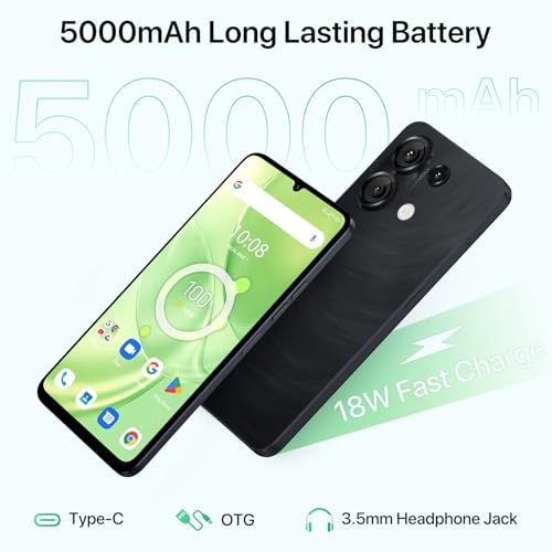 UMIDIGI G9 5G Cell Phone, Android 14 Unlocked Phones, 12(6+6) GB +128GB/1TB TF Expand, 5G Dual SIM, 50MP Camera, 6.75