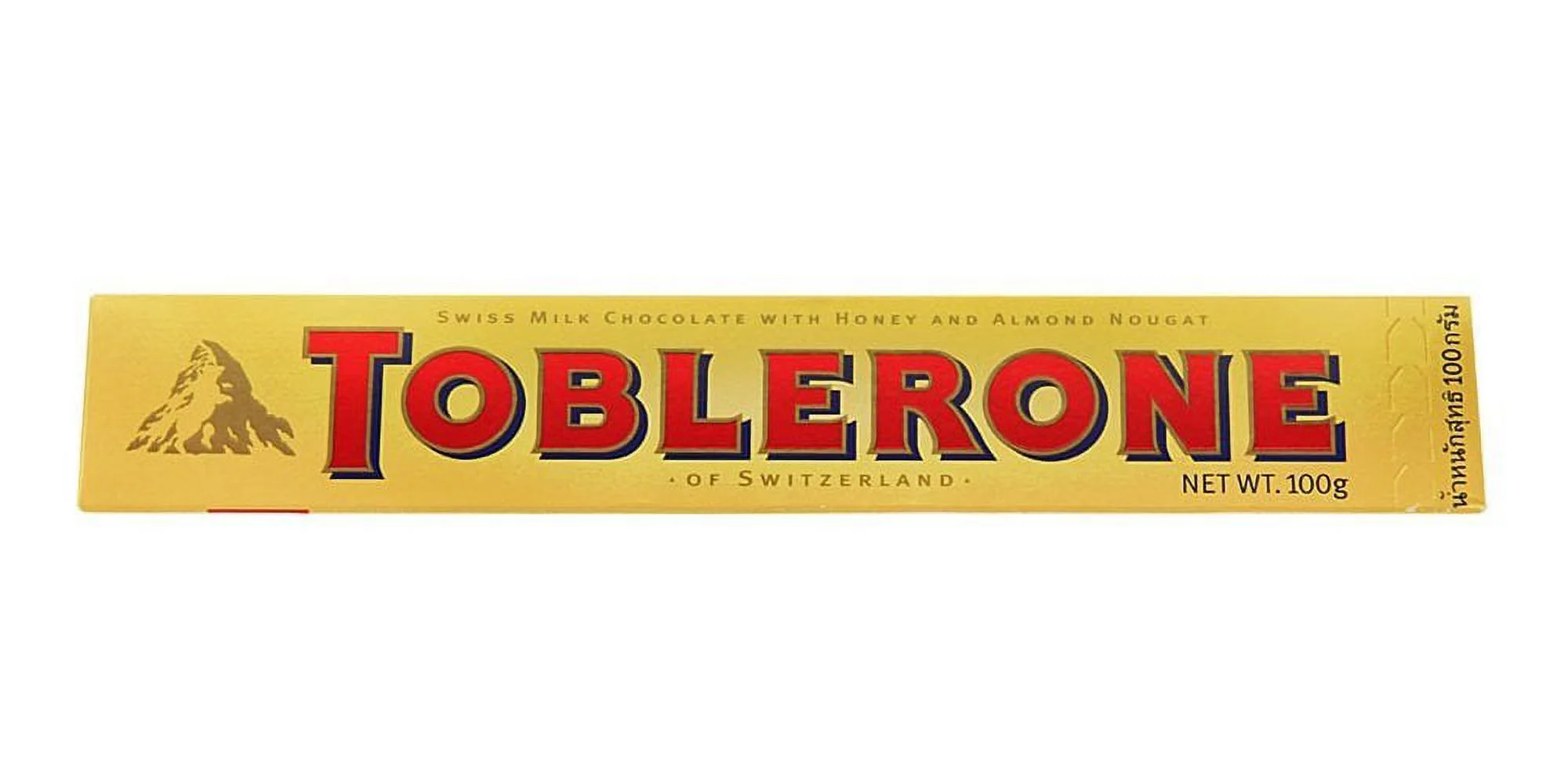 TOBLERONE Swiss Milk Chocolate with Honey and Almond Nougat, 3.5 oz. Bars, Pack of 6