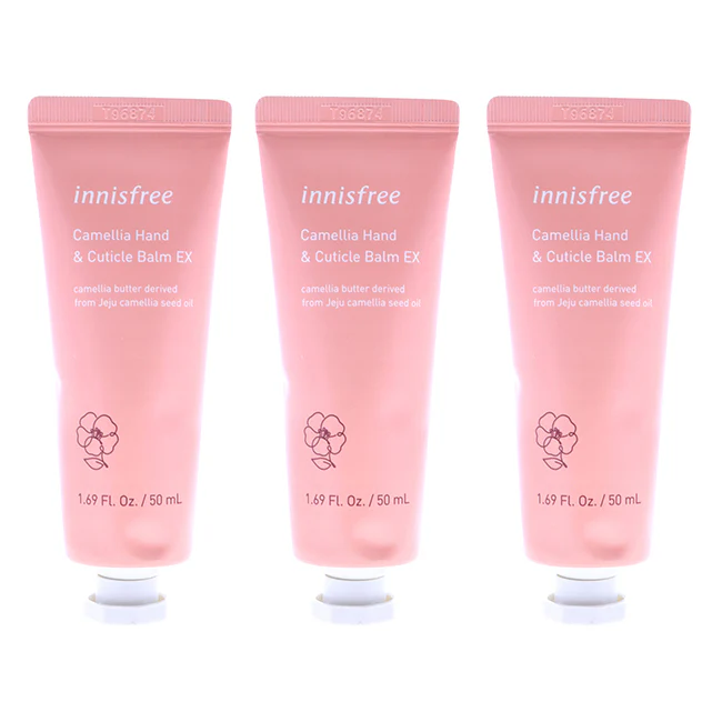 Innisfree Enriching Hand and Cuticle Balm - Camellia by Innisfree for Unisex - 1.69 oz Balm - Pack of 3