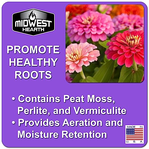 Premium Potting Soil Mix with Peat Moss, Vermiculite, Perlite (Made in USA) (8 Dry Quarts)