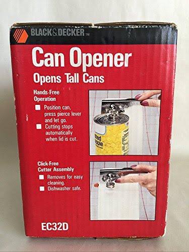 Black u0026 Decker Countertop Electric Can Opener EC32D White