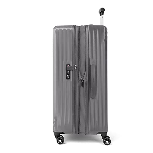 Travelpro Maxlite Air Hardside Expandable Carry on Luggage, 8 Spinner Wheels, Lightweight Hard Shell Polycarbonate Suitcase, Shadow Grey, Carry On 21-Inch