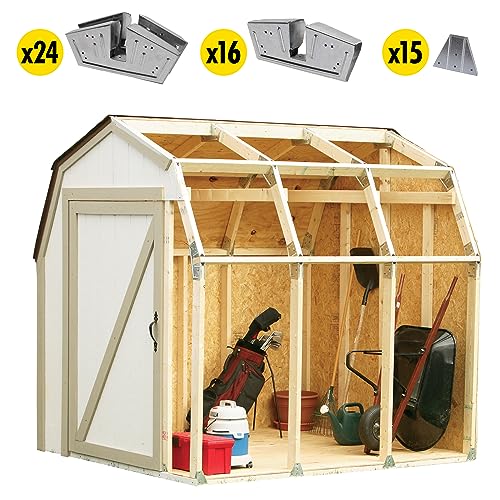 2x4basics 90192MI Custom Shed Kit with Peak Roof, 2x4