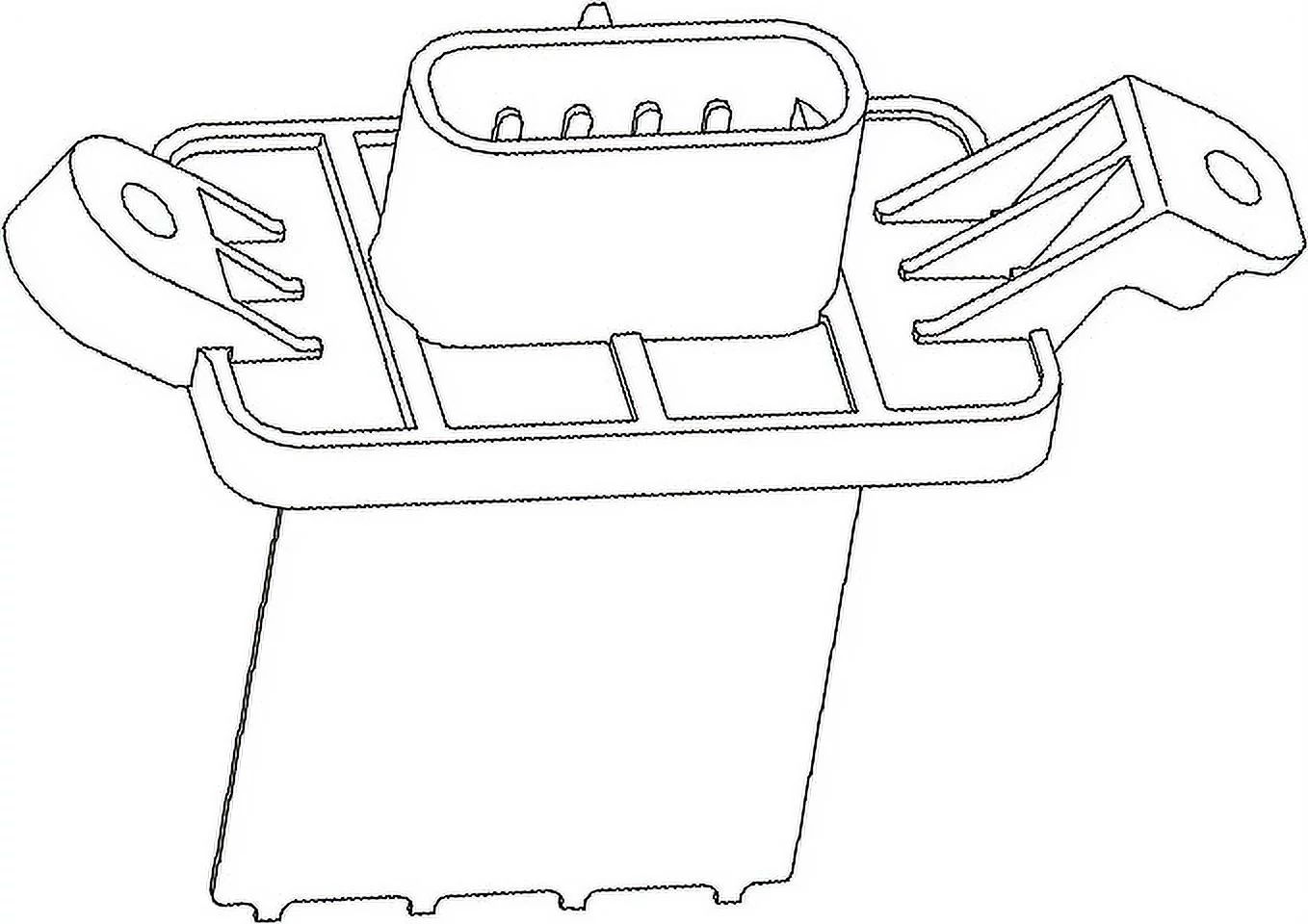 ACDelco GM Genuine Parts Auxiliary Heating and Air Conditioning Blower Motor Resistor 15-80878