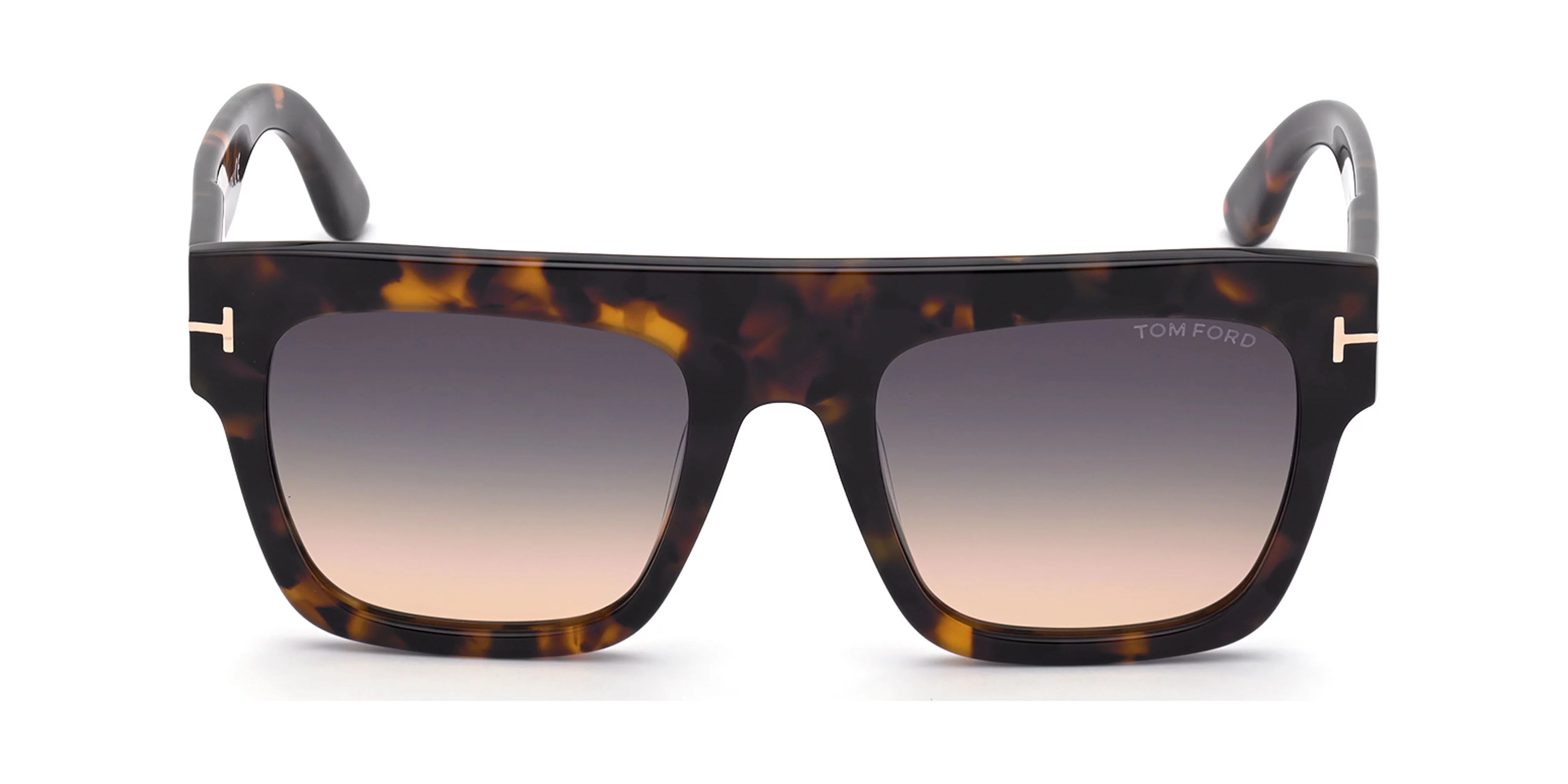 TOM FORD Renee FT0847 52B Dk Havana Grad Smoke Plastic 52 mm Women's Sunglasses