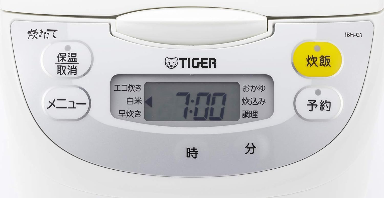 Tiger (cook 5.5 Go) microcomputer rice cooker White TIGER JBH-G101-W