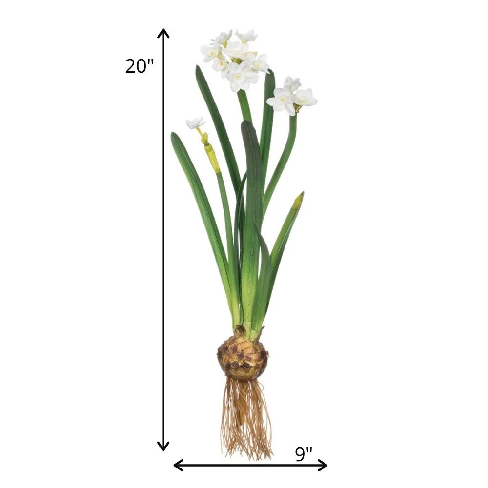 Sullivans Artificial Paperwhite With Bulb Stem 20