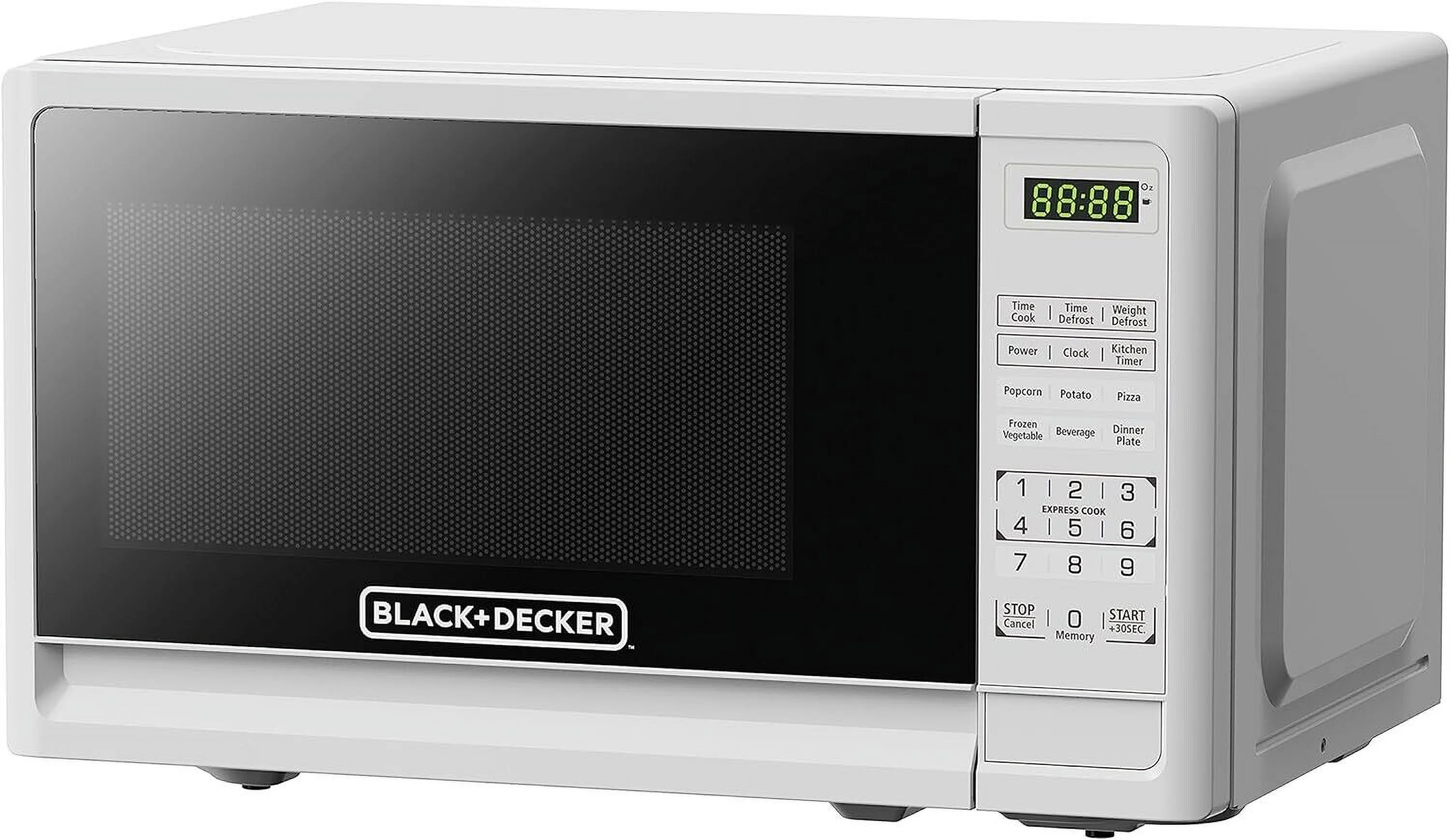 Black & Decker Compact Countertop Microwave Oven 0.7 Cu. Ft. 700W LED Lighting