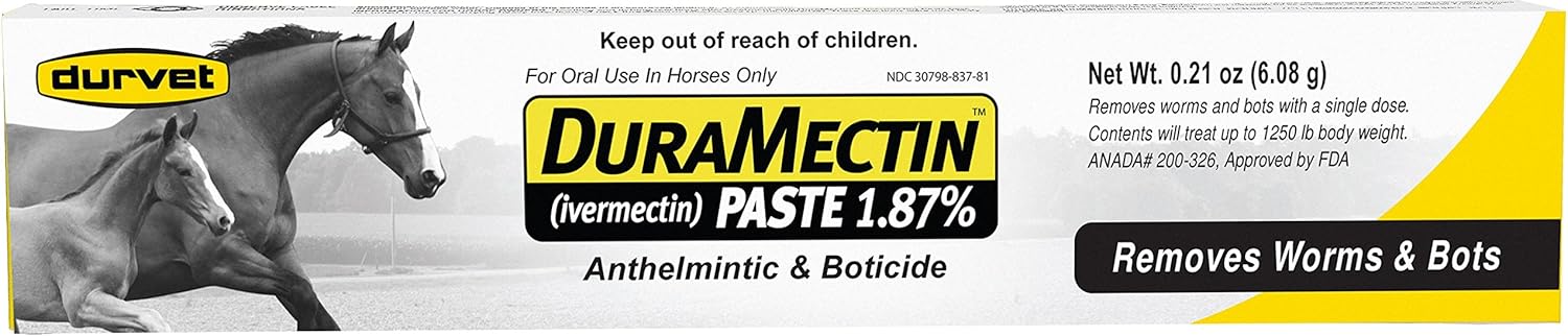 Durvet Duramectin Equine Wormer Paste - 3 Tubes