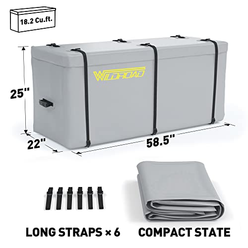 Wildroad Hitch Cargo Carrier 500 LBS Capacity Vehicle Trailer Baskets 60