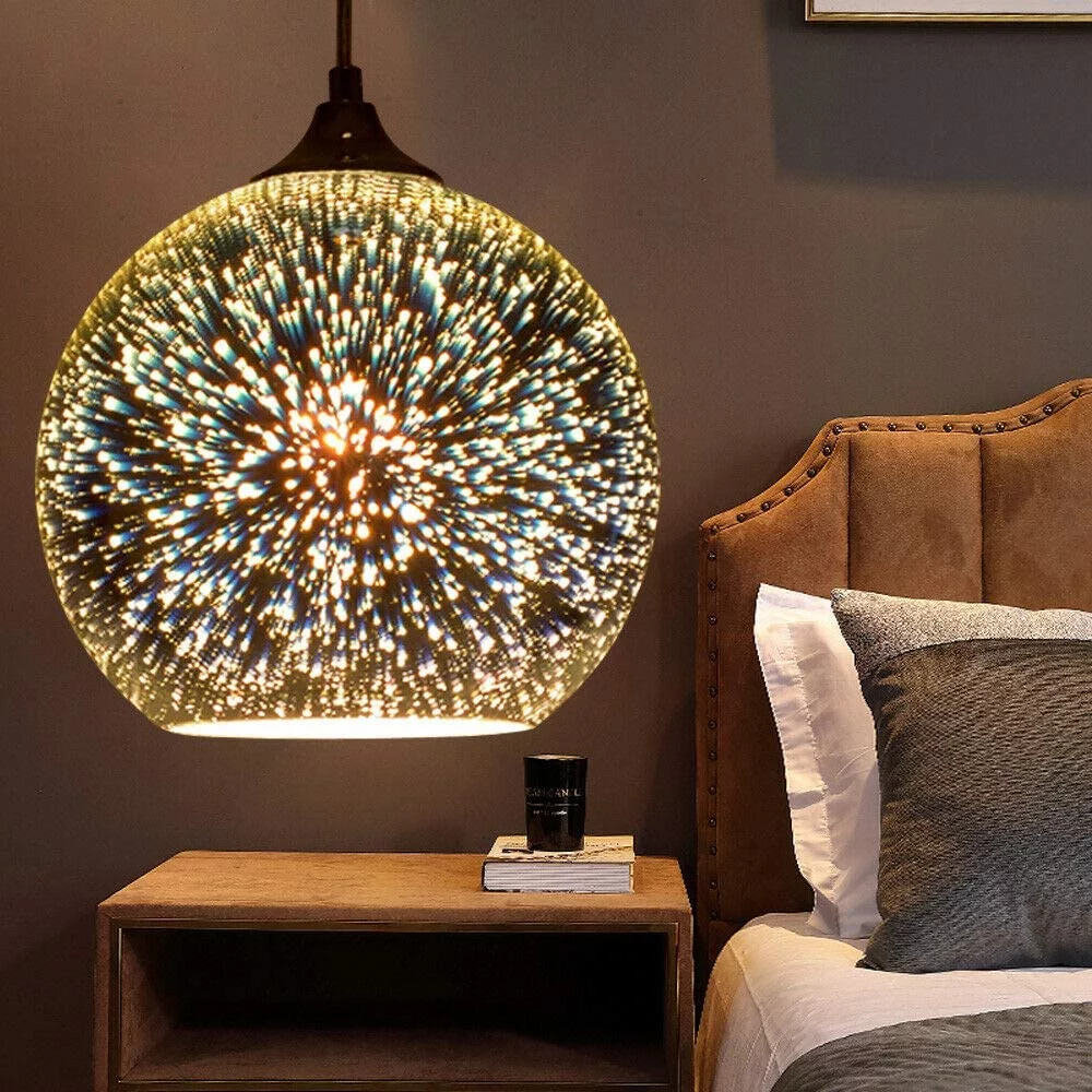 TFCFL Generic Modern 3D Art Ball Pendant Light Fireworks Glass Chandelier