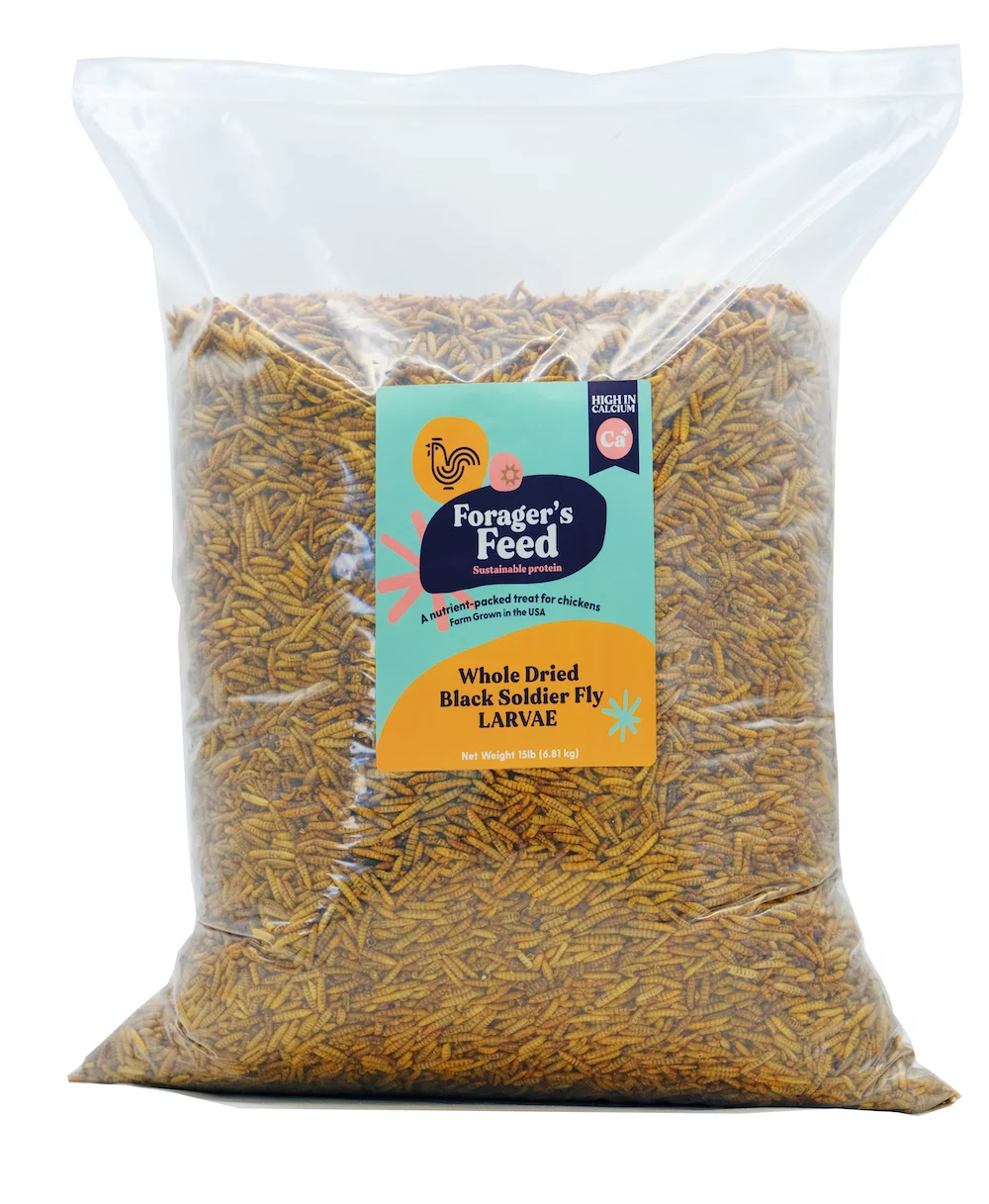 Whole Dried Black Soldier Fly Larvae Bag (BSFL) 15 Lbs.