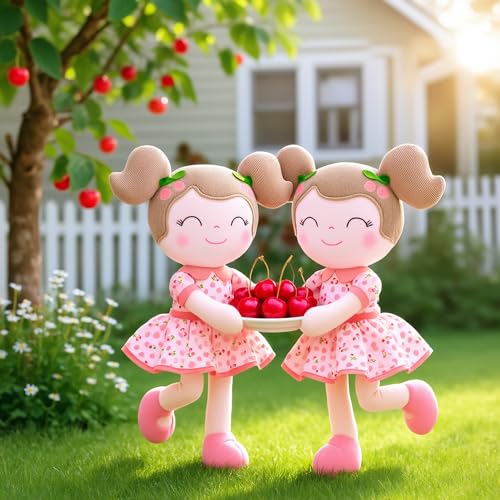 Gloveleya Baby Girl Gift First Baby Doll Plush Doll Print Sunflowers