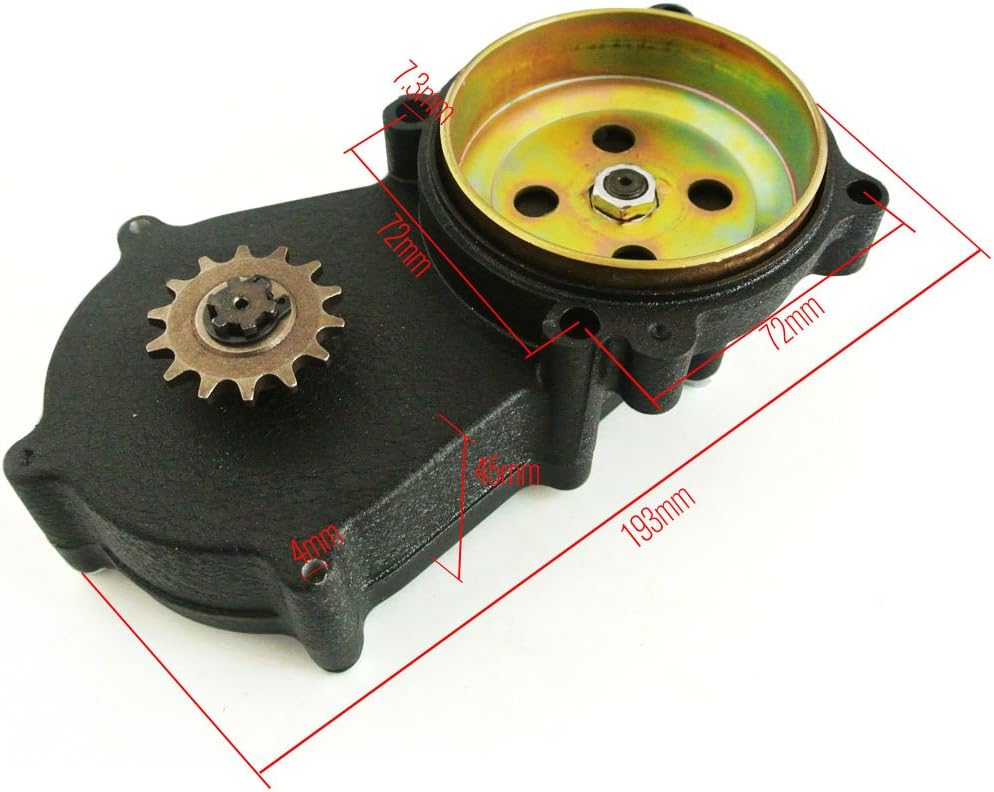 New T8F 14T Tooth Double Chain Clutch Drum Gear Box 47cc 49cc Mini Moto Dirt Bike