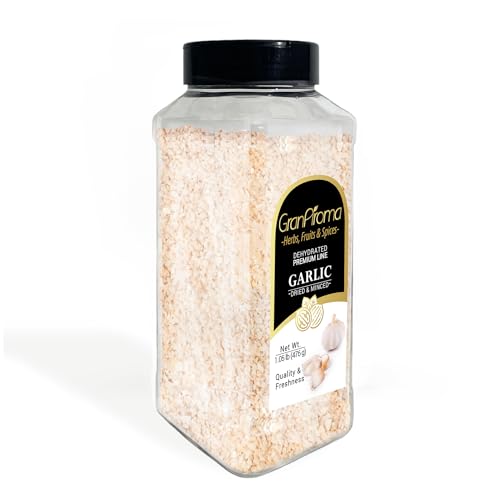 GranAroma Dried & Minced Garlic, 5 lb, Versatile Seasoning, Dehydrated