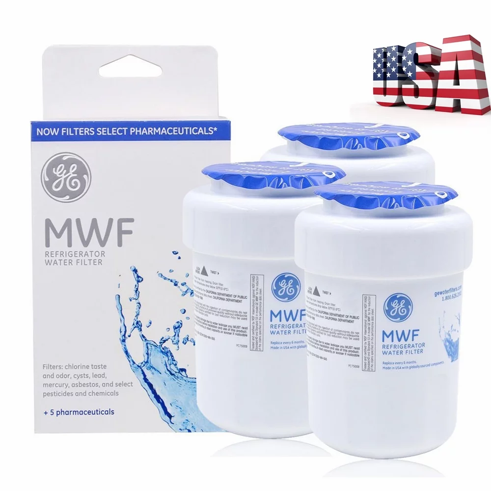 MWF Refrigerator Water Filter Compatible with SmartWater MWF, MWFINT, MWFP, MWFA,GWF, GWFA (3 Pack)