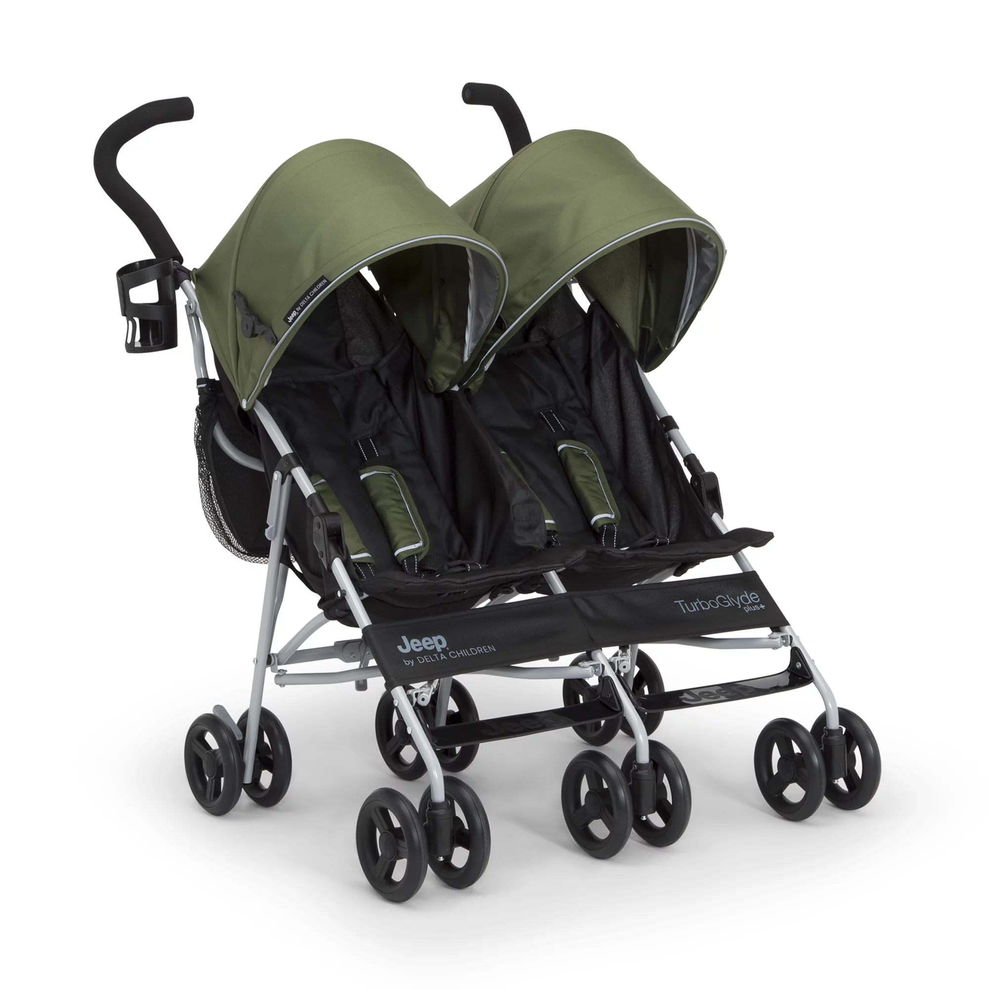 Jeep TurboGlyde Plus Side by Side Double by Delta Children, Olive Green