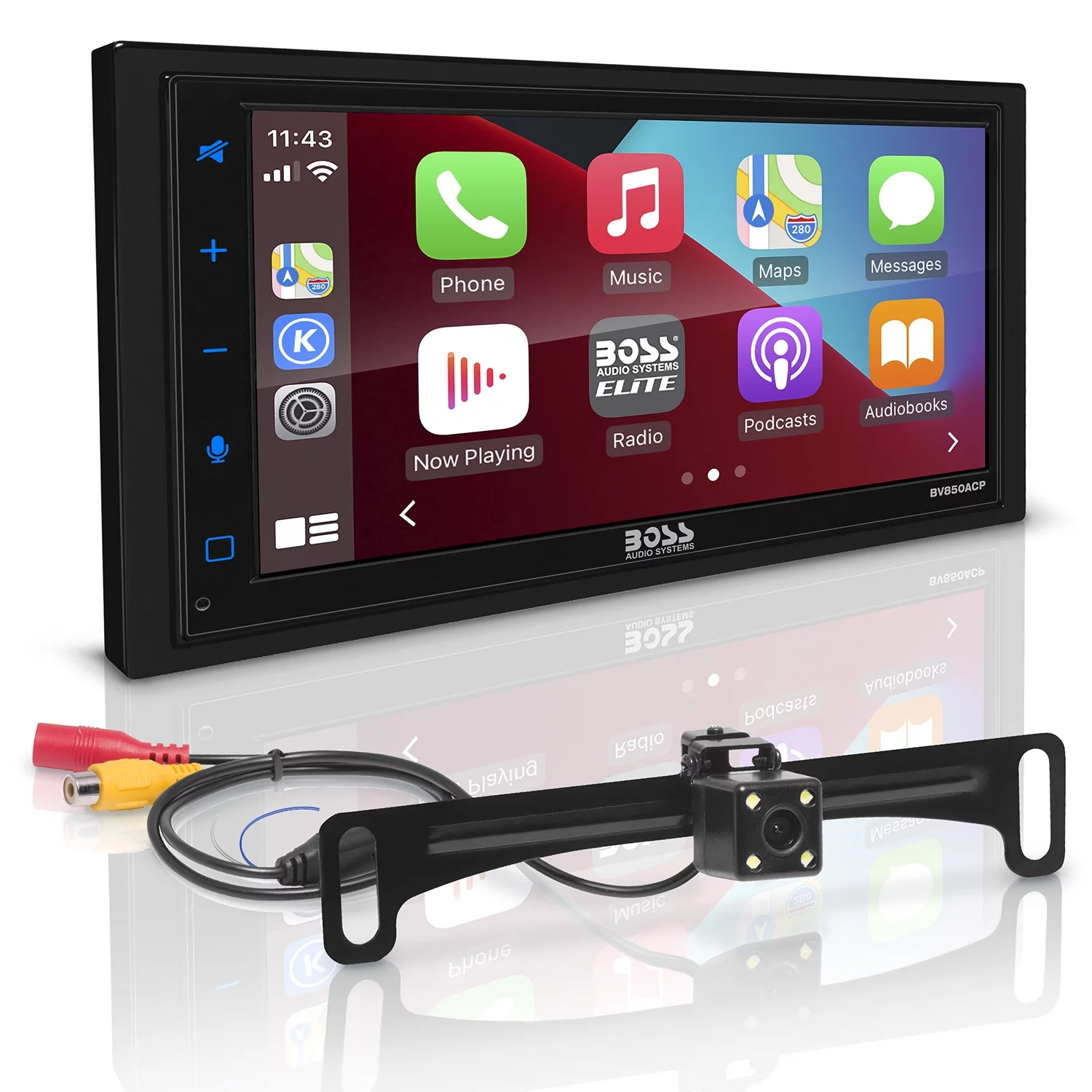 BOSS Audio Systems Elite BV850ACP 6.75” Apple CarPlay Android Auto Car Receiver