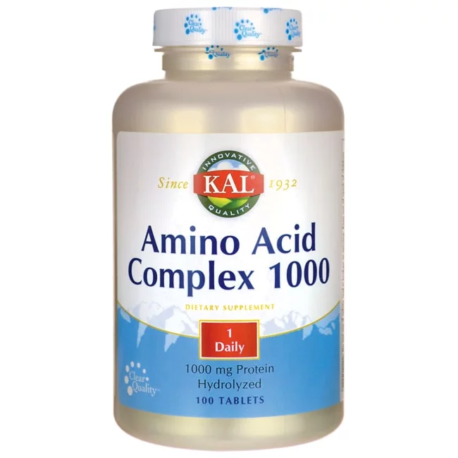 KAL Amino Acid Complex Tablets, 1000 mg, 100 Count