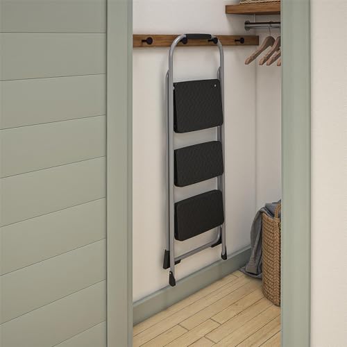 COSCO 2-Step Big Step, Steel Step Stool, Gray