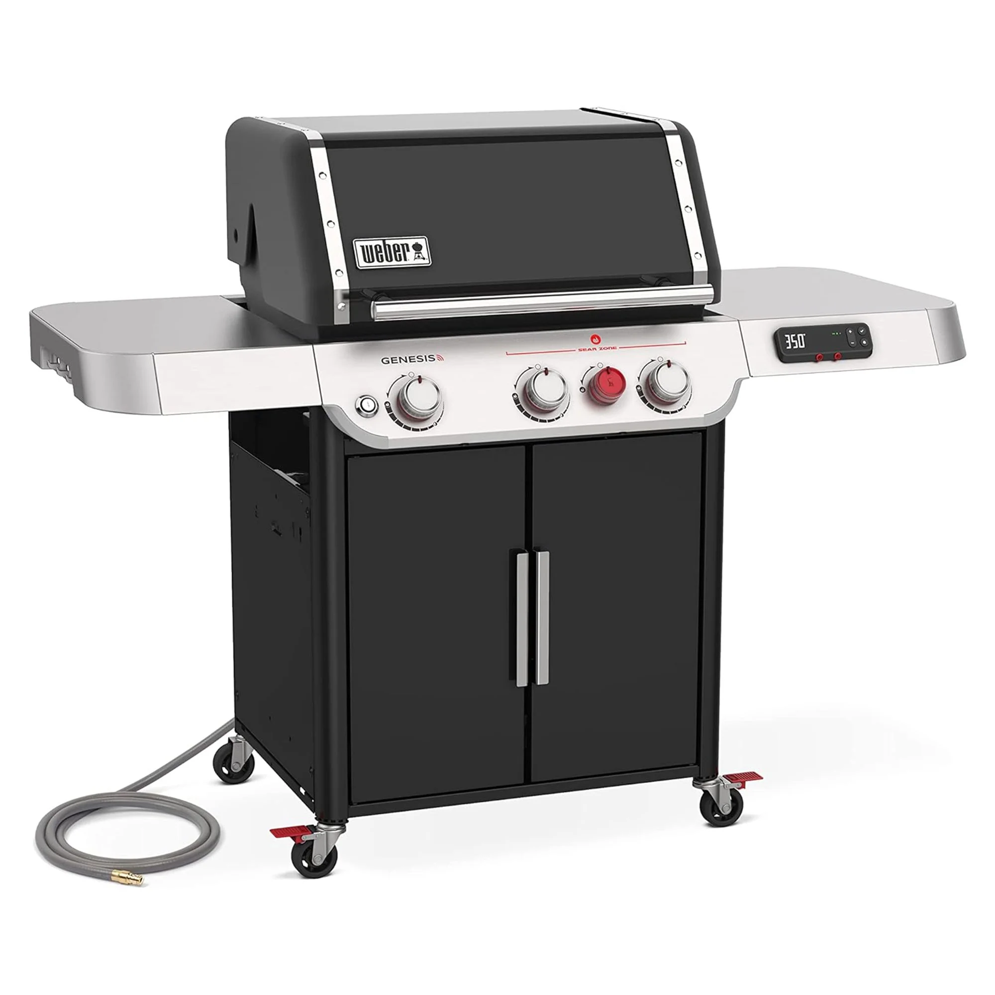 Weber Genesis EX-325s 3 Burner Smart Natural Gas Barbecue Grill, Black