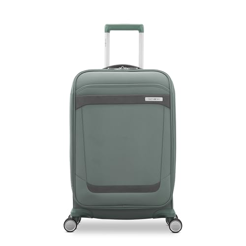 Samsonite Elevation Plus 22-Inch Carry-On - Expandable Softside Spinner Luggage - Cypress Green