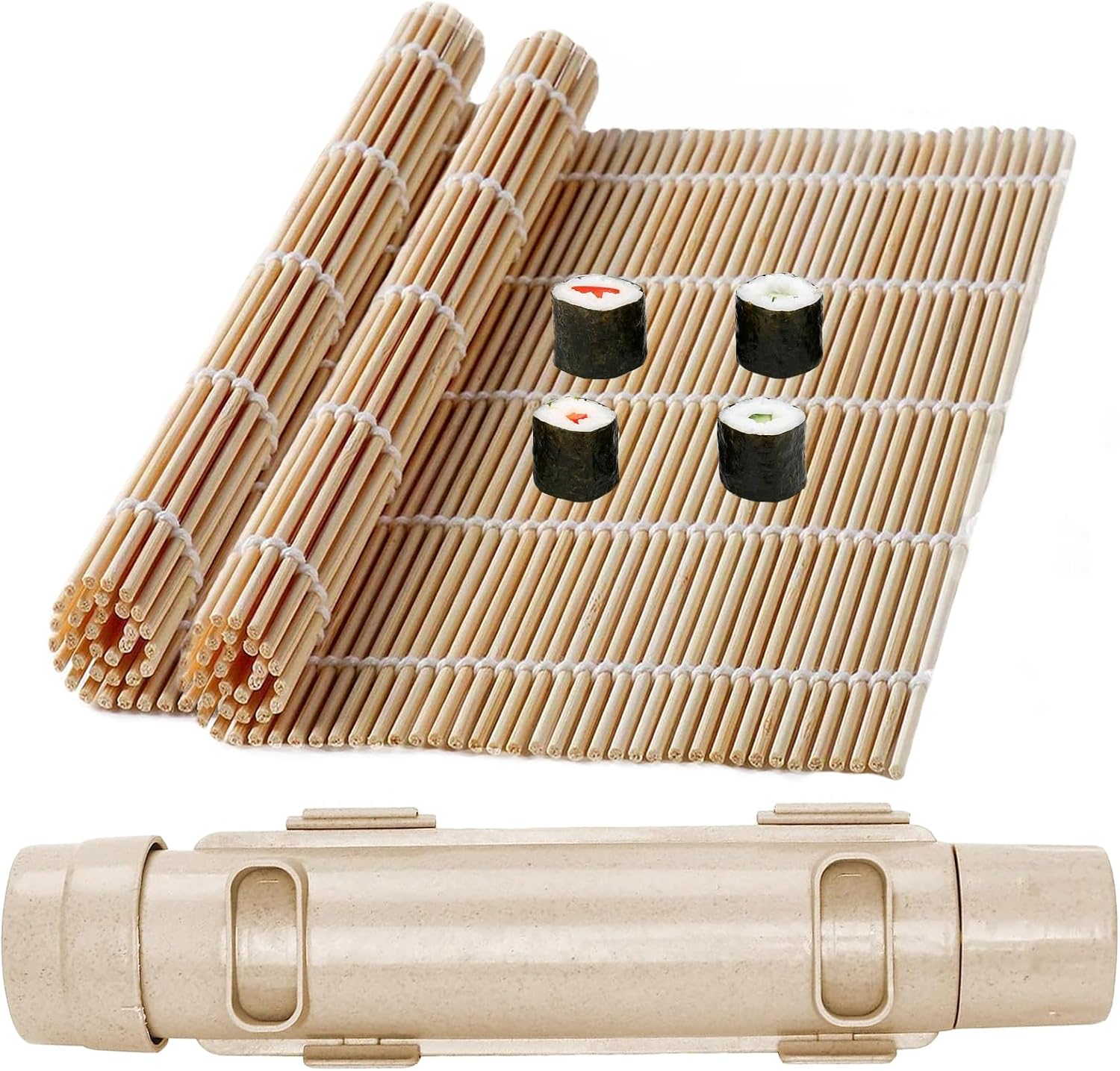 Sushi Roller, Sushi Bazooka, Sushi Maker, Sushi Making Kit, Bamboo Sushi Rolling Mat For Beginners